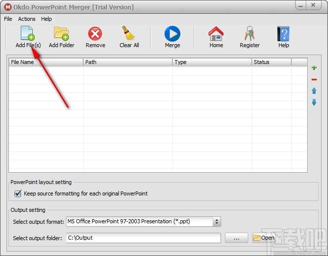 Okdo PowerPoint Merger下载,PPT文件合并工具,PPT文件合并
