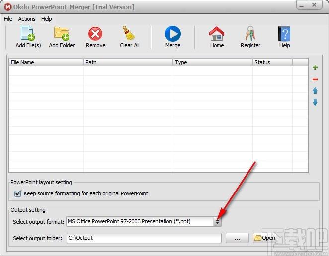 Okdo PowerPoint Merger下载,PPT文件合并工具,PPT文件合并