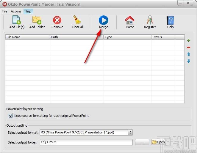 Okdo PowerPoint Merger下载,PPT文件合并工具,PPT文件合并